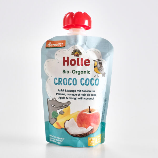 Õuna-mangopüree kookosega 8+ kuud 100g Holle